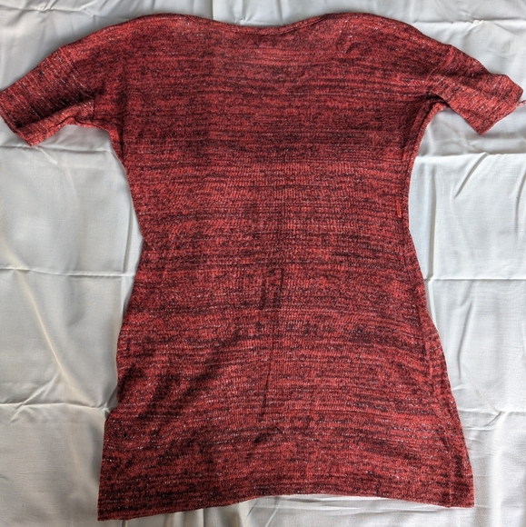 Orange Knit Long Top with Embellishments - Picture 5 of 5